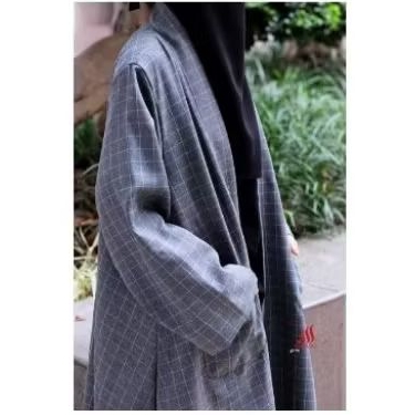 [Preloved] Burgati Outer Cardigan brand Sidra co warna Grey