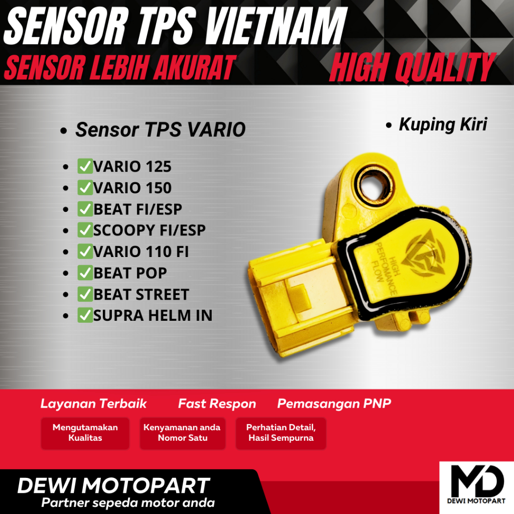 SENSOR TPS VARIO 125 150 BEAT FI ESP SCOPPY ESP VARIO 110 SUPRA HELM IN SENSOR TPS VIETNAM TPS BEAT
