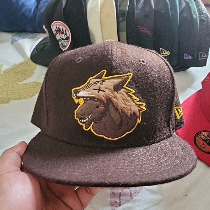 NEW ERA X JUSTFITTEDS FALSE FLAG BLACK SHEEP CAP MELTON WOOL BROWN