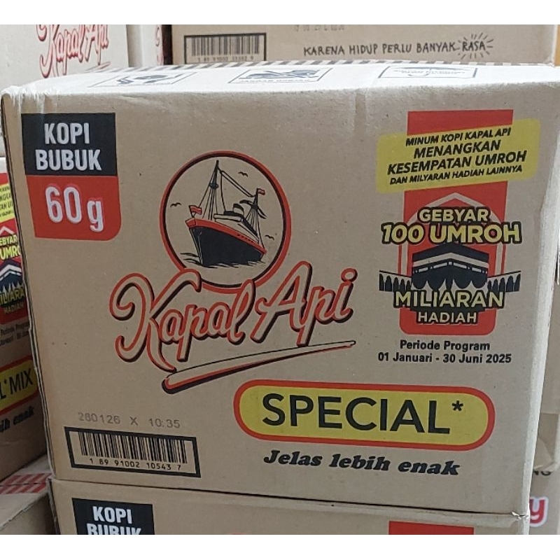 

Kapal Api Spesial Mix 60gram DUS isi 5 renceng