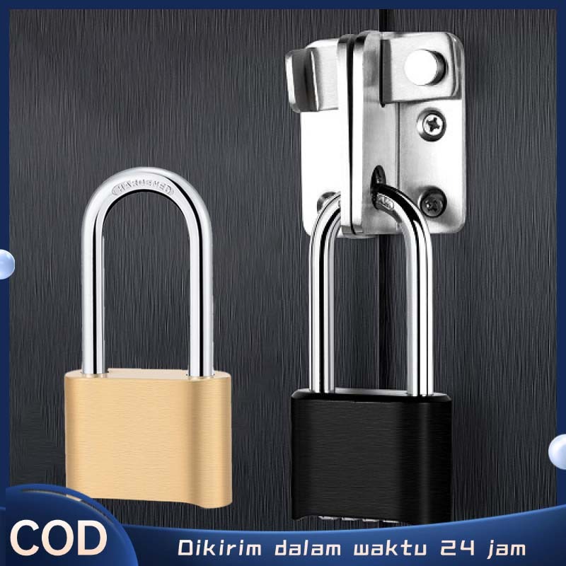 Gembok Angka Kombinasi Waterproof Gembok Kode Angka Gembok Kombinasi Gembok Kode Anti Potong