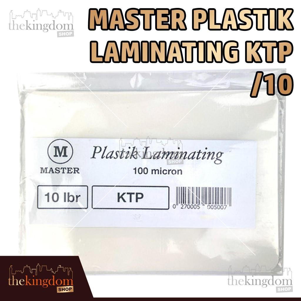 

Master Plastik Laminating KTP /10 Transparan Waterproof Pelindung Kartu ID Card Anti Air