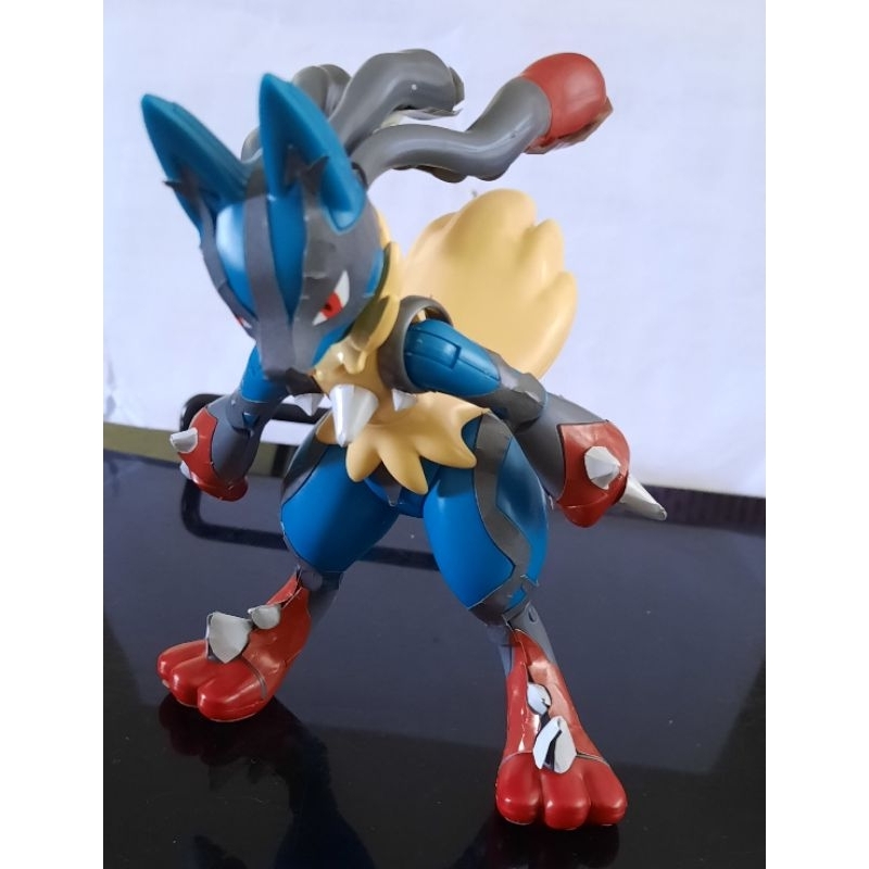Bandai Pokemon Plamo Mega Lucario (sudah dirakit sesuai foto)