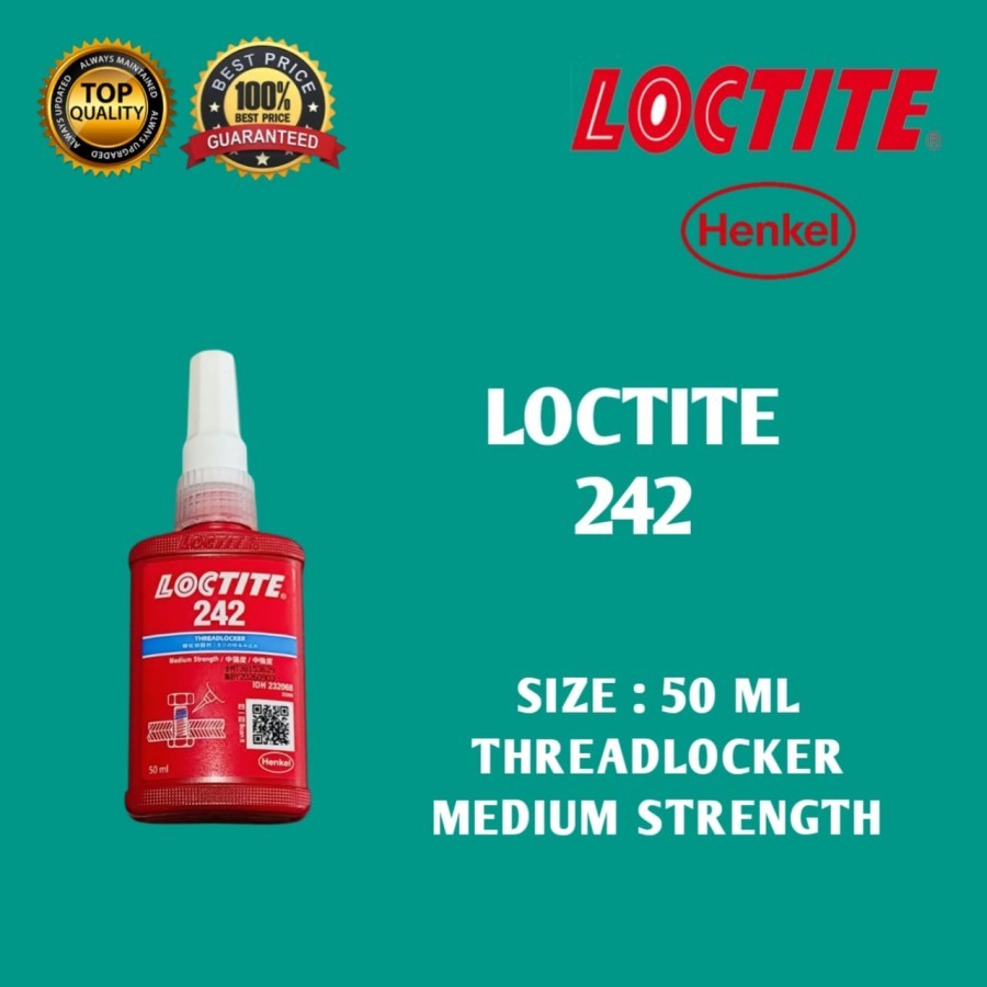 Henkel 242 medium strength therdlocker 242 Henkel 242 Threadlocker Lem Baut 50 ml Medium Strength Th