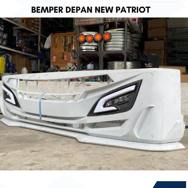 Bemper New Patriot Model Terbaru Set Hidrolik untuk Truck dan Pickup Bahan Plat Besi 1,4mm