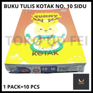

(1 PACK = 10 BUKU )Buku Tulis Sidu/Buku Tulis Kotak/Buku Kotak Sidu no.10
