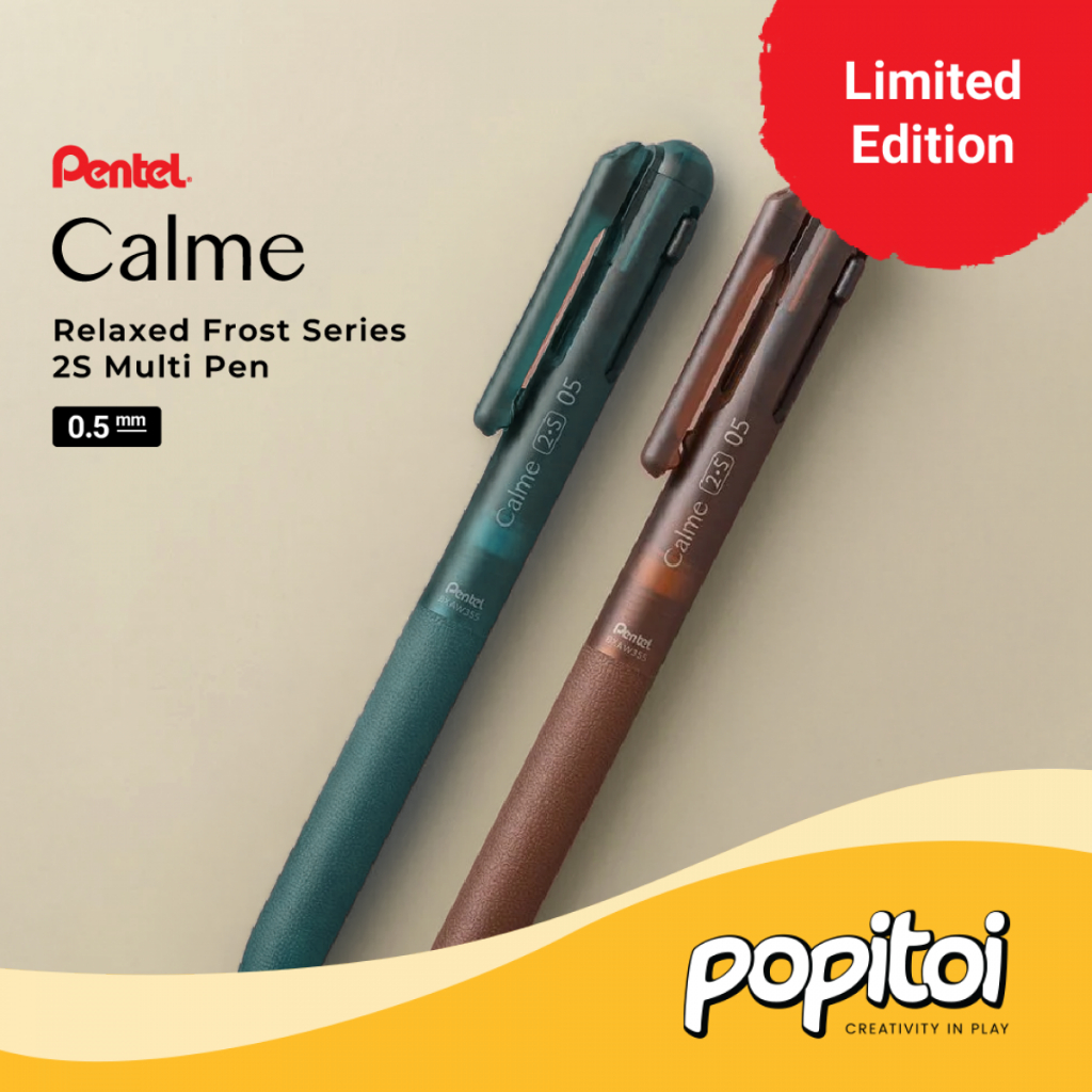 

Pentel Calme Relaxed Frost Series (Limited Edition) 2S Multi-Function Ballpoint Pen 0.5 mm Relaxation