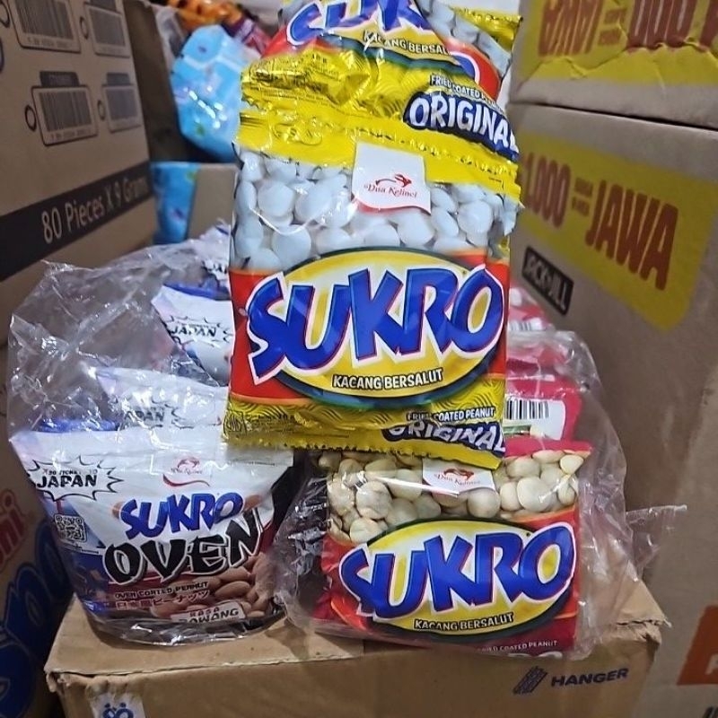 

SUKRO KACANG BERSALUT RENTENG ANEKA RASA ISI 10 PCS X 16 GR