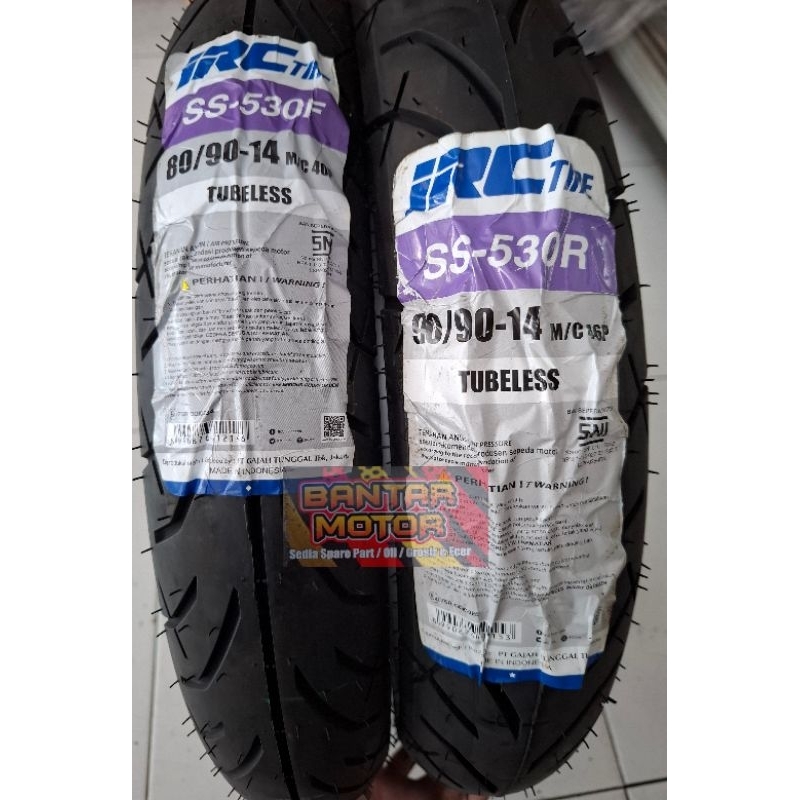 BAN LUAR MATIC IRC TUBLESS RING 14