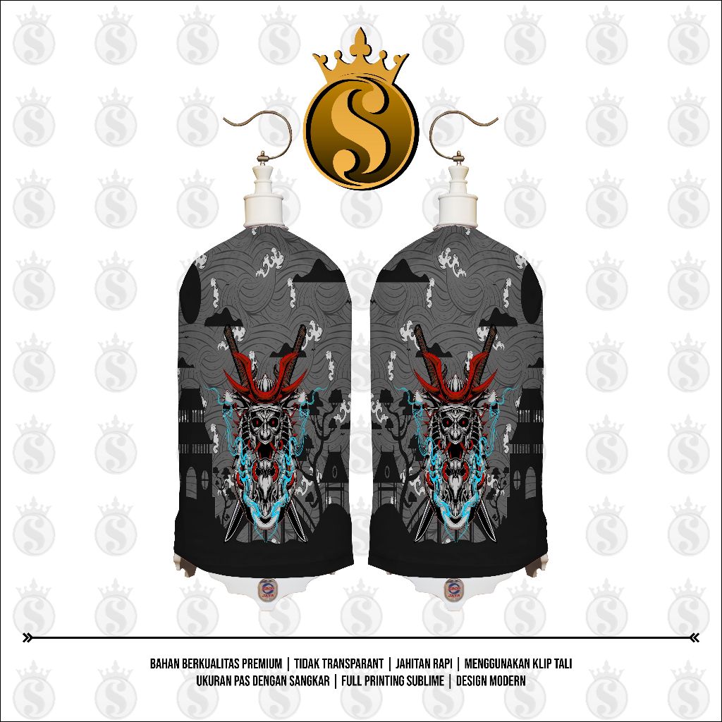 KERODONG FULL PRINTING SANGKAR LOVEBIRD - SAMURAI