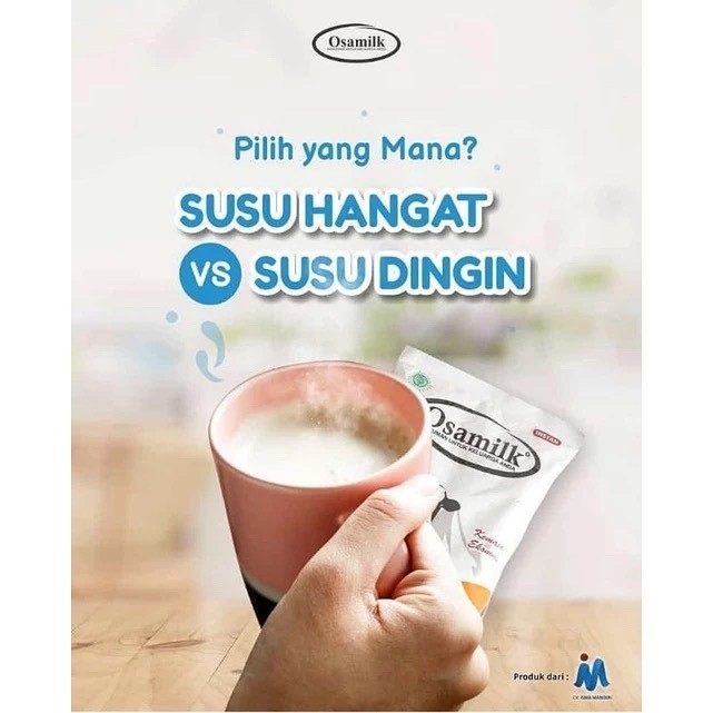

RB22  - SUSU OSAMILK GEMUK BADAN 500 gram - susu sapi bubuk osamilk rasa vanila dan coklat susu