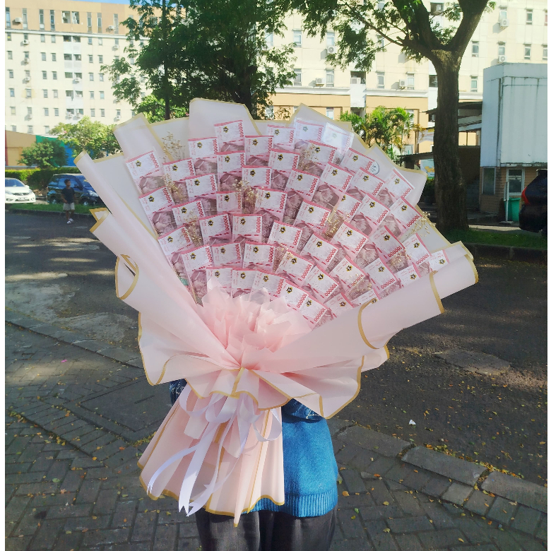 Money Bouquet Simple | Buket Uang Simpel Termurah | Kado Murah Bouquet Murah | Bunga Wisuda | Ulang 