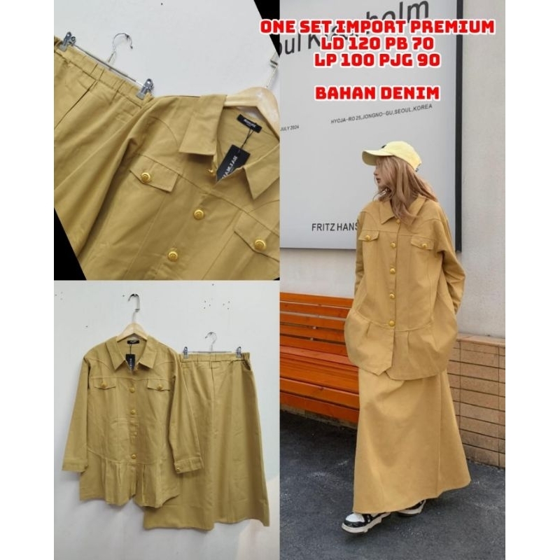 On Set Rok Soft Denim allsize