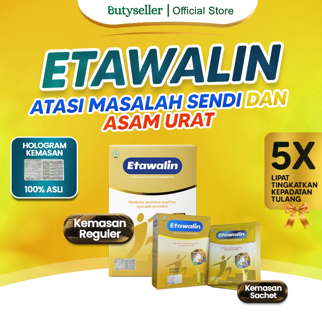 

Etawalin - Susu Kambing Bubuk Sachet Atasi Nyeri Sendi Pegal Linu & Asam Urat Original