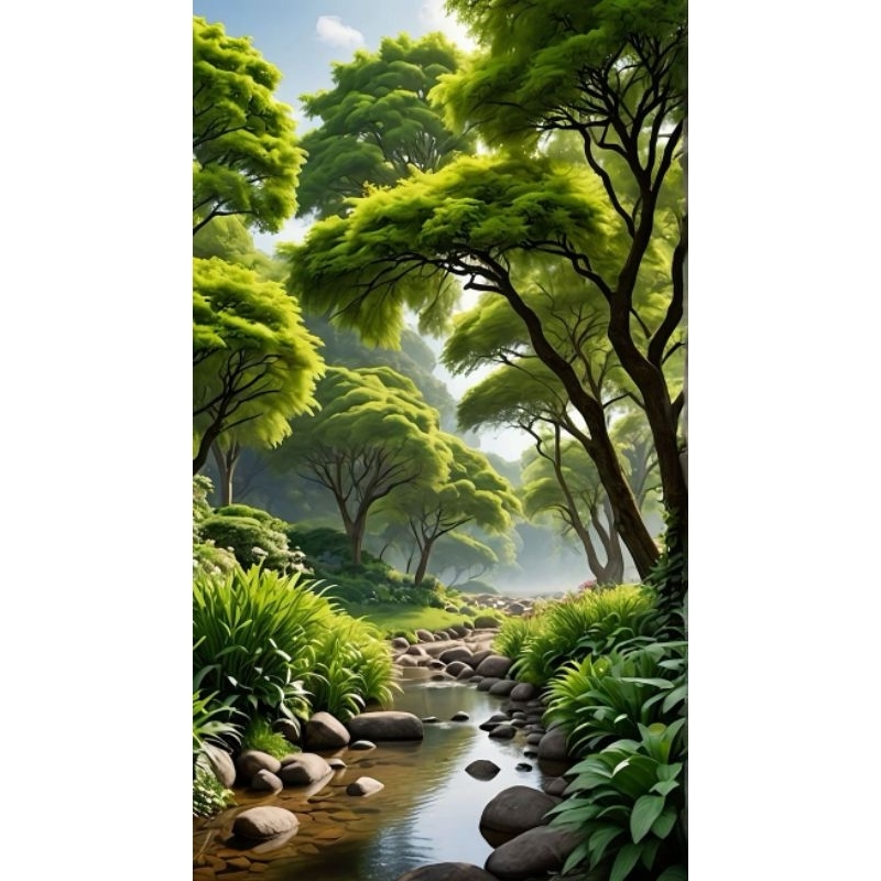 poster cetak jumbo pemandangan alam hiasan dinding pemandangan alam macam macam ukuran