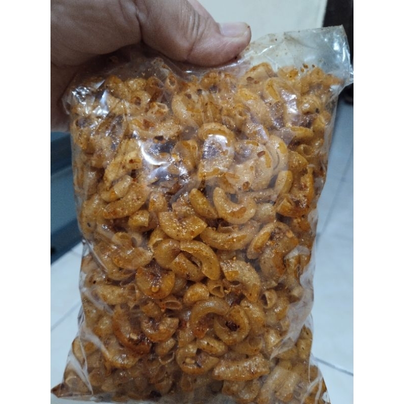 

macaroni bantet pedas cikruh berat 250 gr, macaroni pedas cikruh