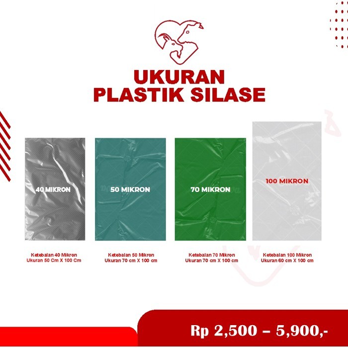Plastik Silase untuk Fermentasi Pakan Ternak Kambing Domba Sapi dll