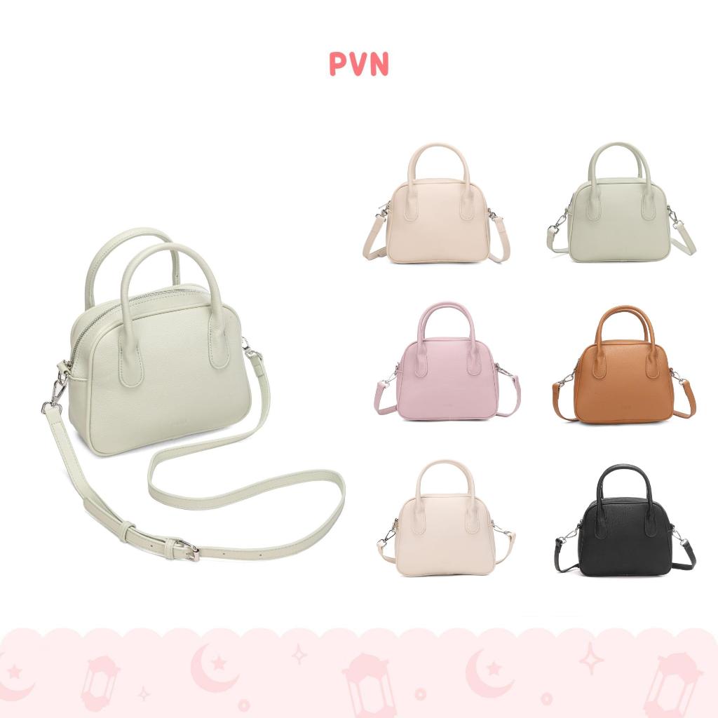 [NEW LAUNCHING] PVN Miya Tas Wanita Hitam Krem 009
