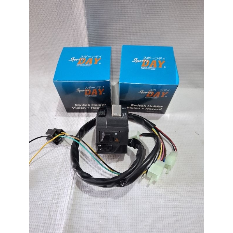 Holder kiri vixion ,saklar kiri vixion Hazard SPORTS DAY bisa semua motor