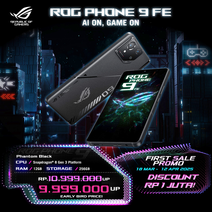 ROG9 FE Phone 12/256 1 year