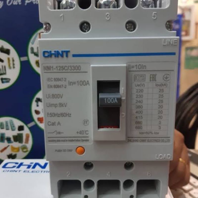 BREAKER 100 A CHINT/ MCCB 100 AMPERE CHINT