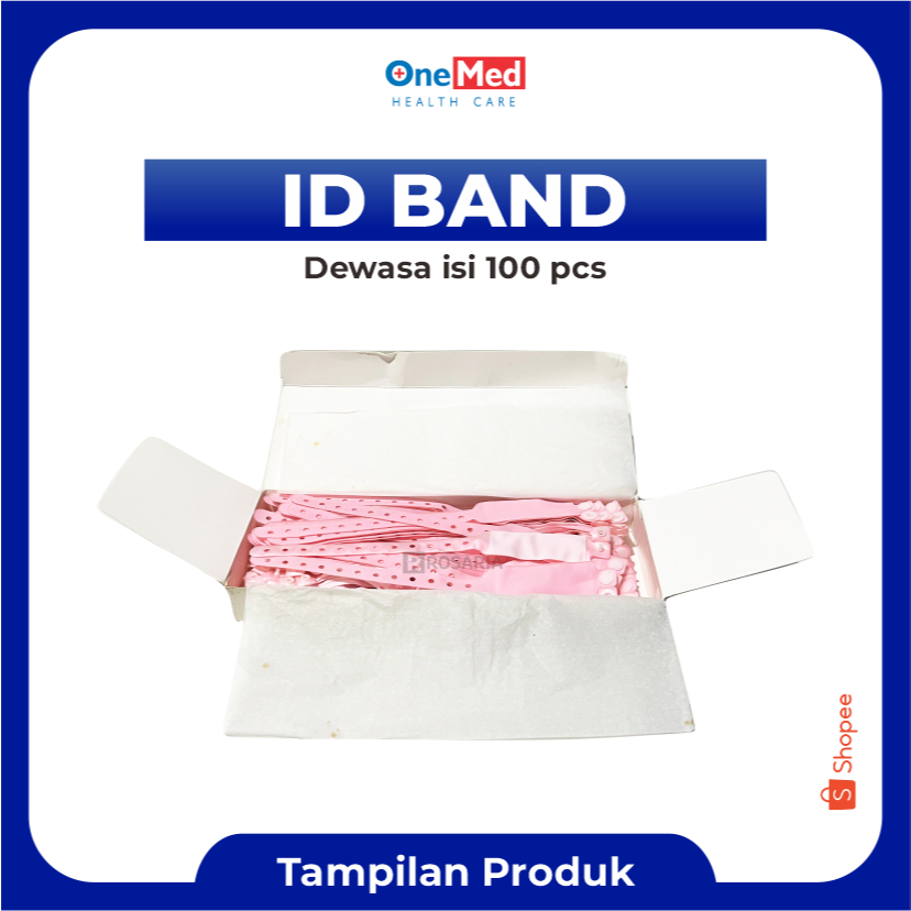 ID BAND ADULT ONEMED Gelang Identitas Pasien Dewasa Rumah Sakit