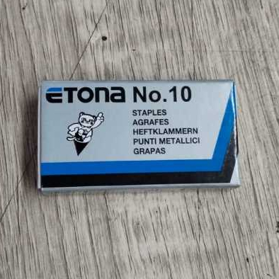 

Isi hekter Etona Staples No.10 Isi Stapler Hekter Kecil Hd 10 / Hd 10 D -harga Satuan