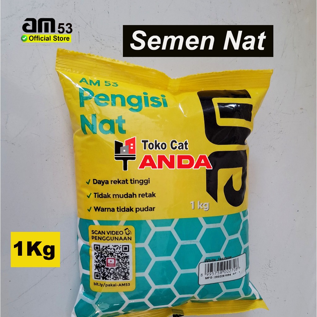 Semen Nat AM53 - Pengisi Nat Keramik Granit 1Kg - Semen Keramik nat