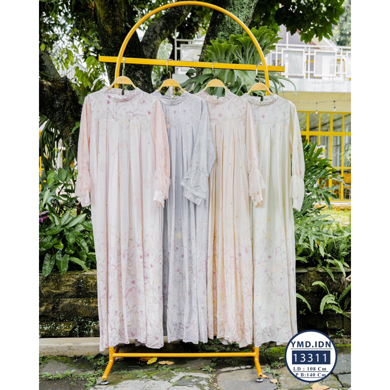 Yamada-Gamis Muslimah Wanita Flowy Premium