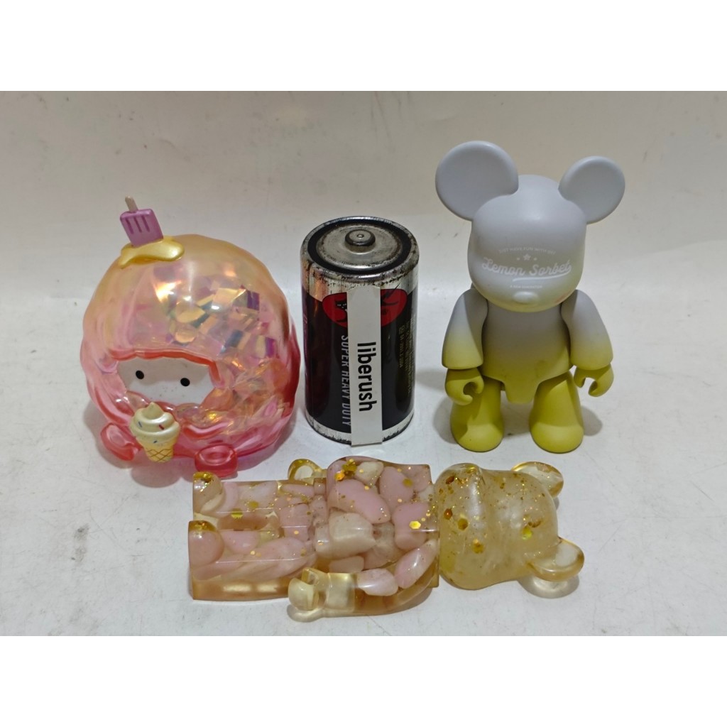 Set miniso candy color qee teddy bear popobe bearbrick & bubble eggs egg blind box art toys figure p