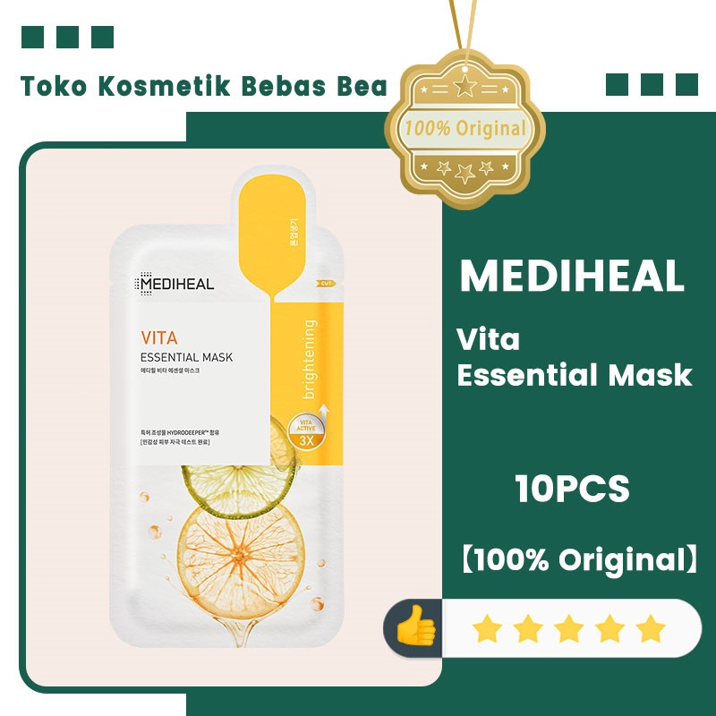【100% Original】Mediheal,Mediheal Sheet Masker,Mediheal Sheet Mask,Mediheal Vita Essential Mask, Vari