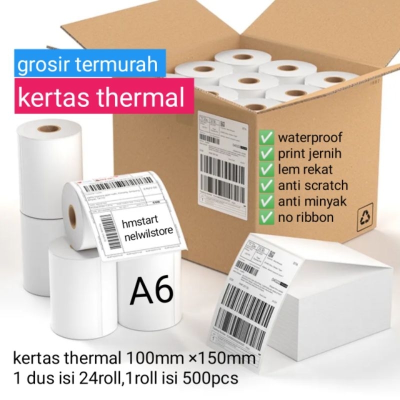 

Kertas thermal roll 100 ×150