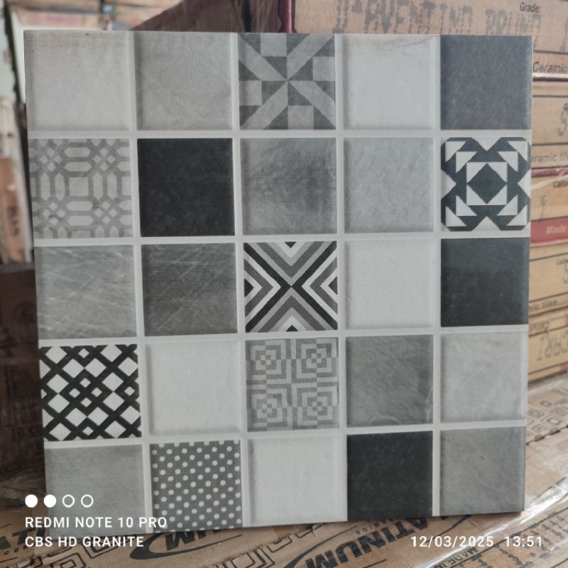 Keramik Lantai 25x25 Regal Grey / Asia Tile