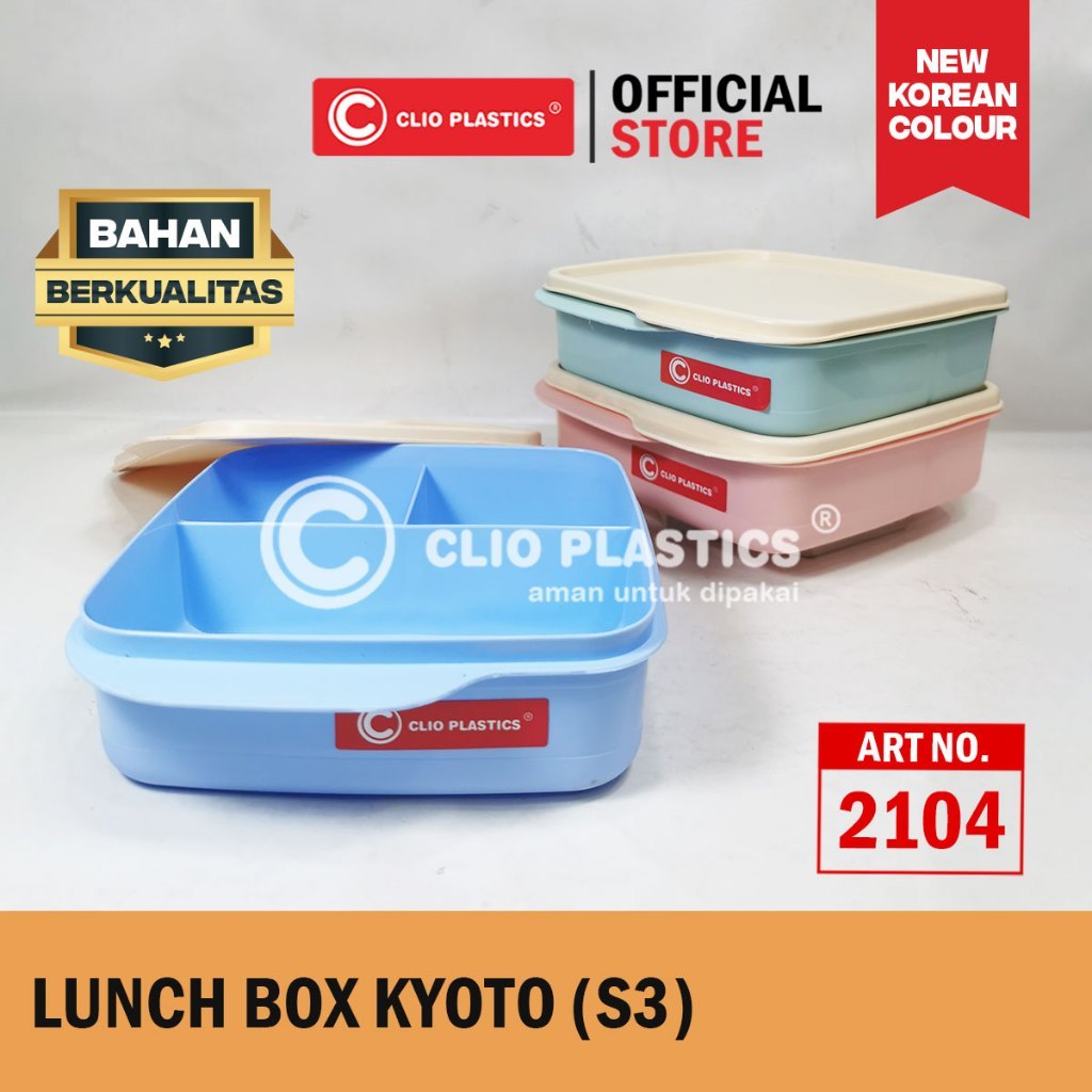 PROMO BEST SALE Lunch Box Sakura Kyoto Sekat - Tempat Makan Anak - Kotak Makan - Catering Box