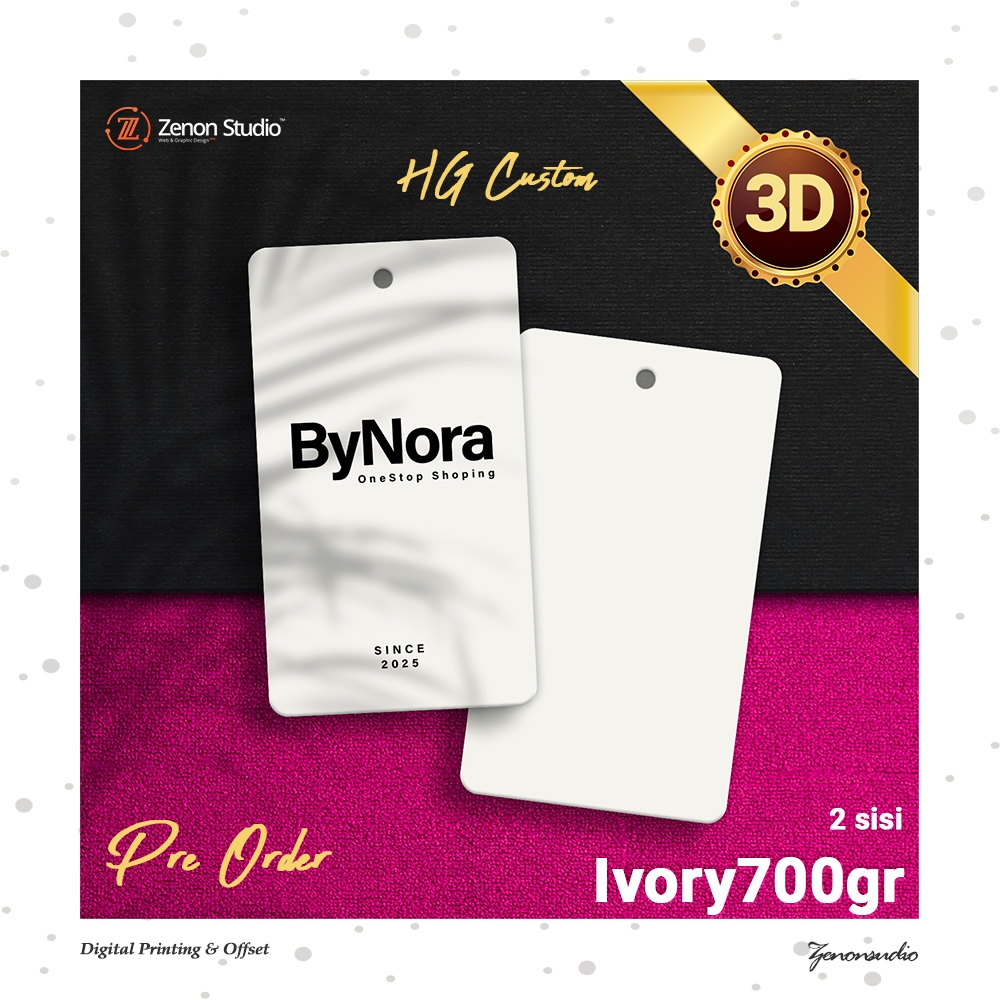 

HG Custom Hangtag ByNora label