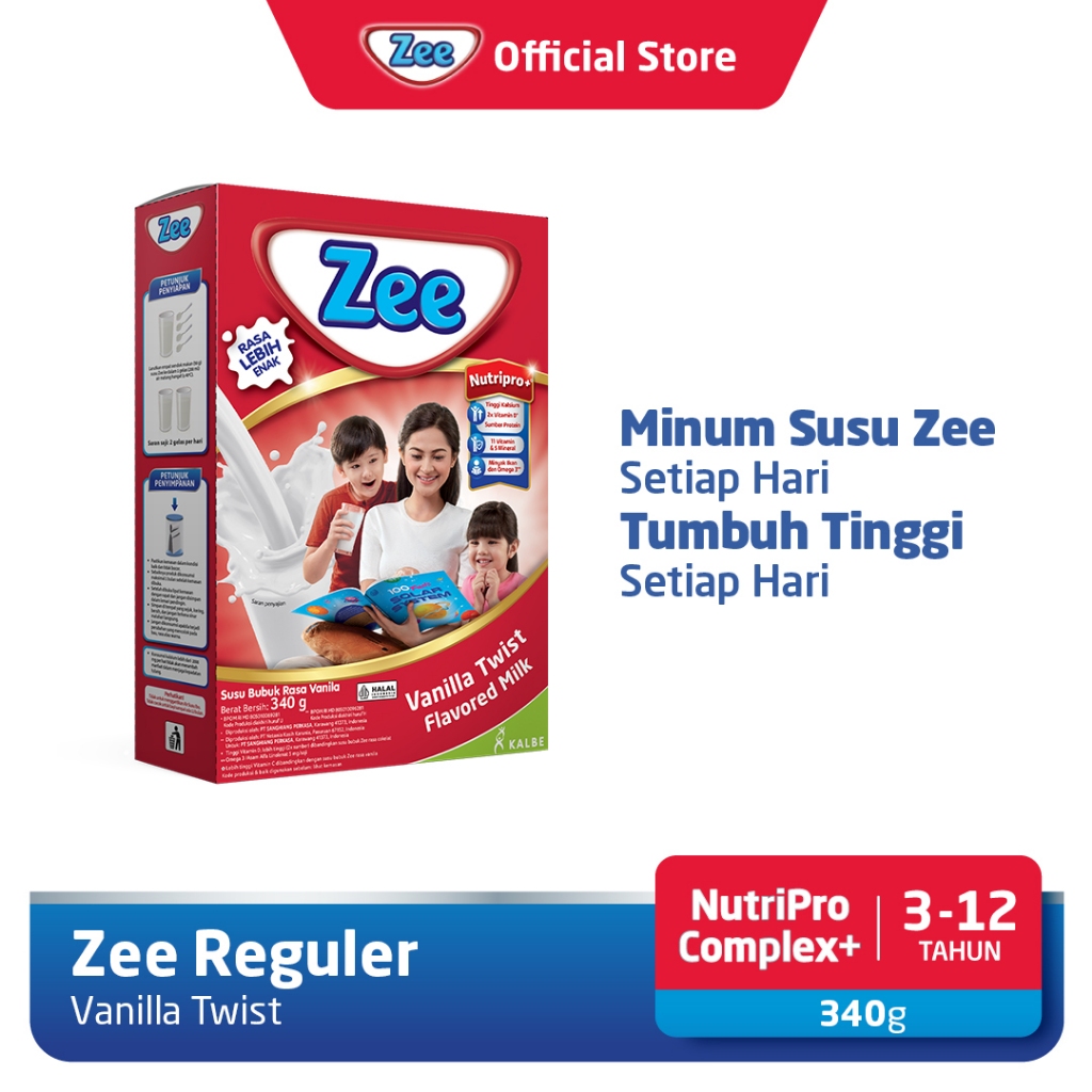 

Zee Reguler Vanilla Twist Milk 340gr