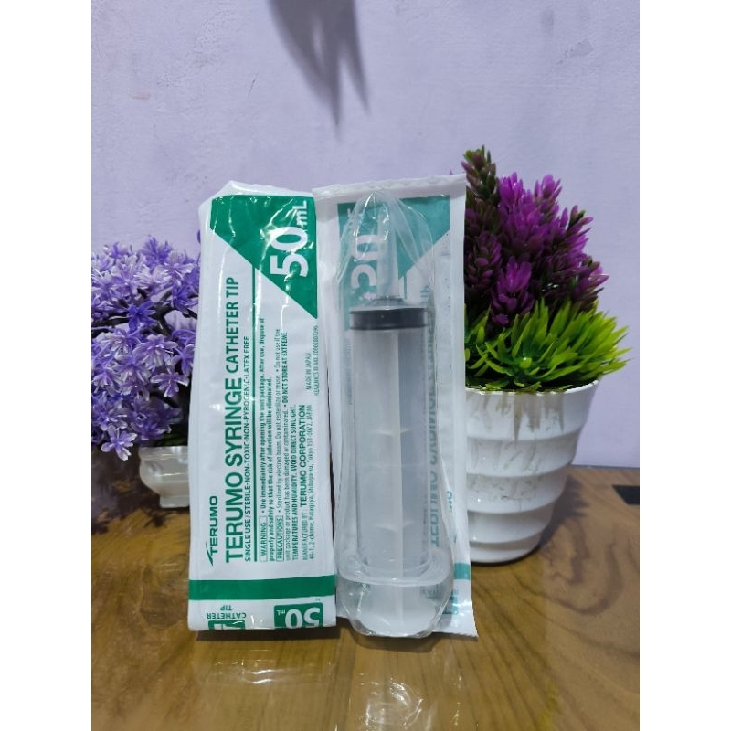 Spuit 50cc Lubang Tengah Terumo / Syringe Terumo 50ml / Spuit Catheter Tip 50cc Terumo
