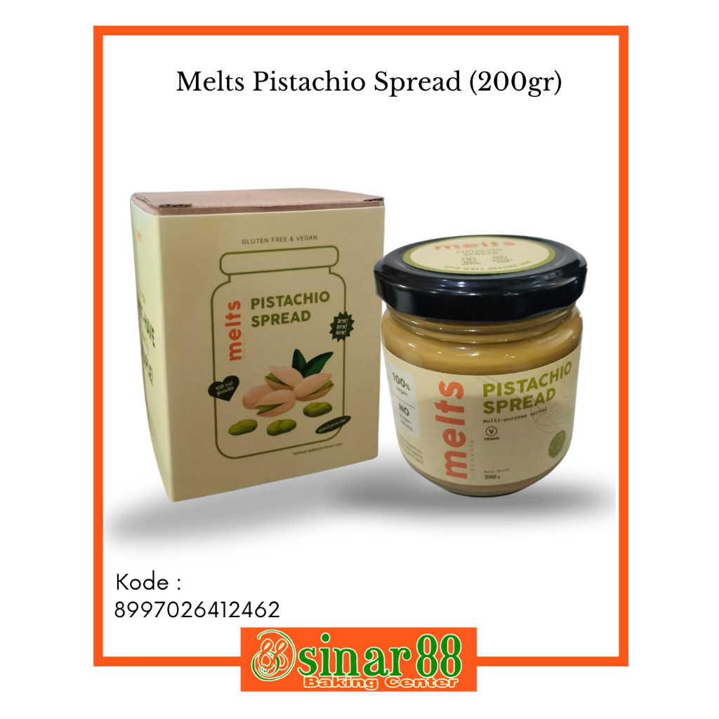 

Melts Pistachio Spread 200gr