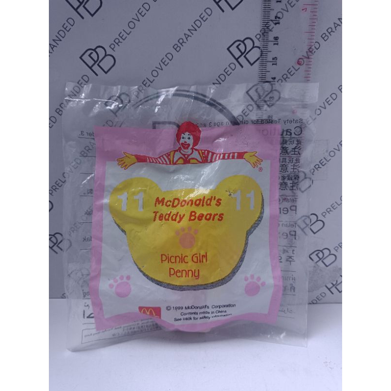 McDonald's Happy Meal - Teddy Bears 11 Picnic Girl Penny
