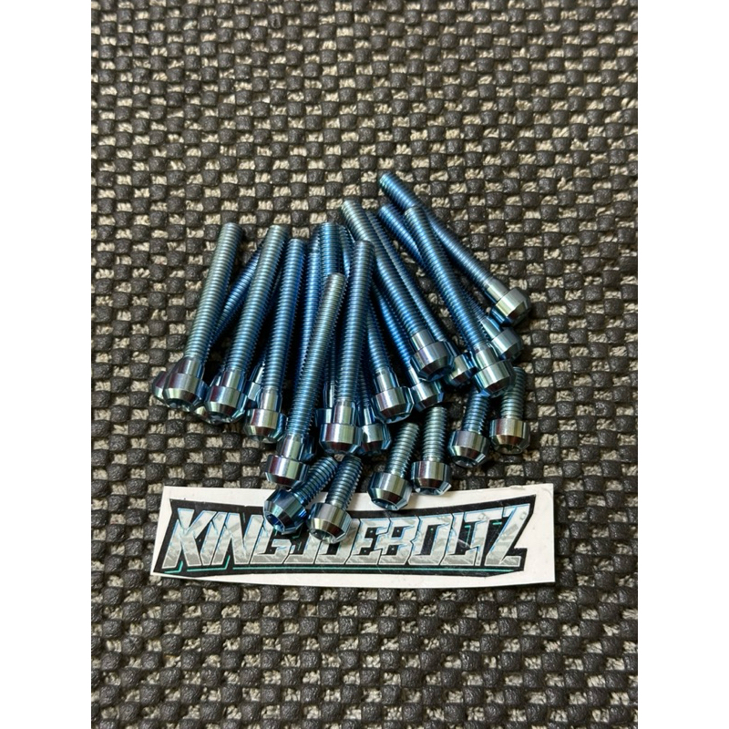 Titanium bak mesin kiri kanan KLX 150 GR 5