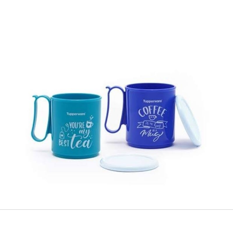 Gelas Besar dengan Tutup Jumbo Mug Printing Tupperware