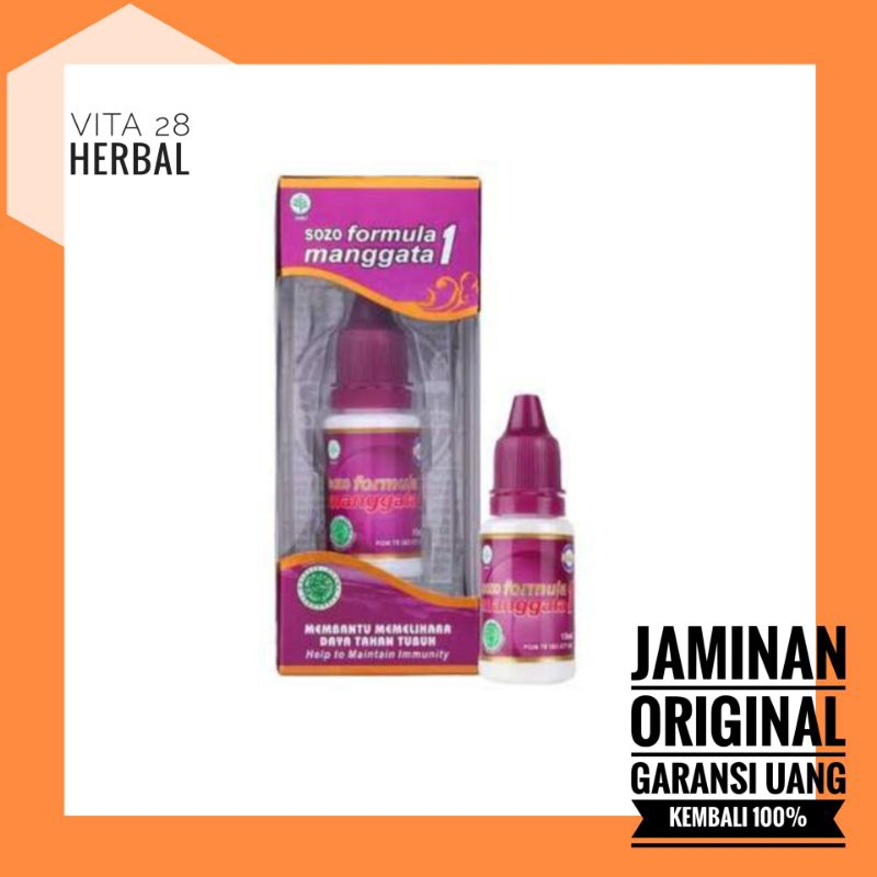 GEBYAR DISKON SALE  JAMU TETES 15 ML SOZO FORMULA MANGGATA 1 ORIGINAL | SOMAN 1 PLATINUM ASLI HERBAL