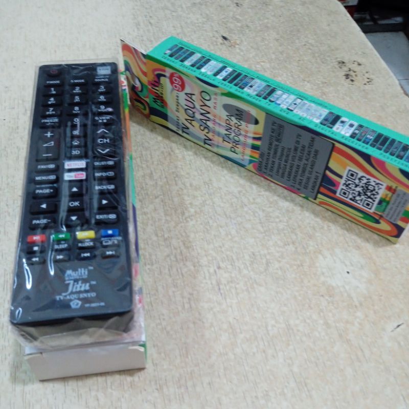 remote untuk smart TV (android) Merk Aqua dan Merk Sanyo