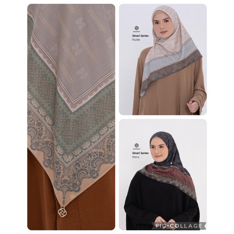 Hijab Deenay Sinari - Kerudung Voal Deenay Original