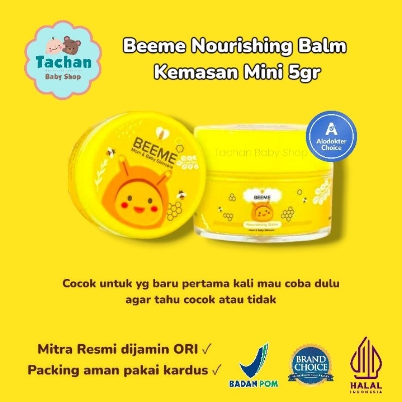 BEEME Nourishing Balm kemasan Mini 5gr / Beeme krim ruam bayi / beeme day cream bayi / beeme dermati