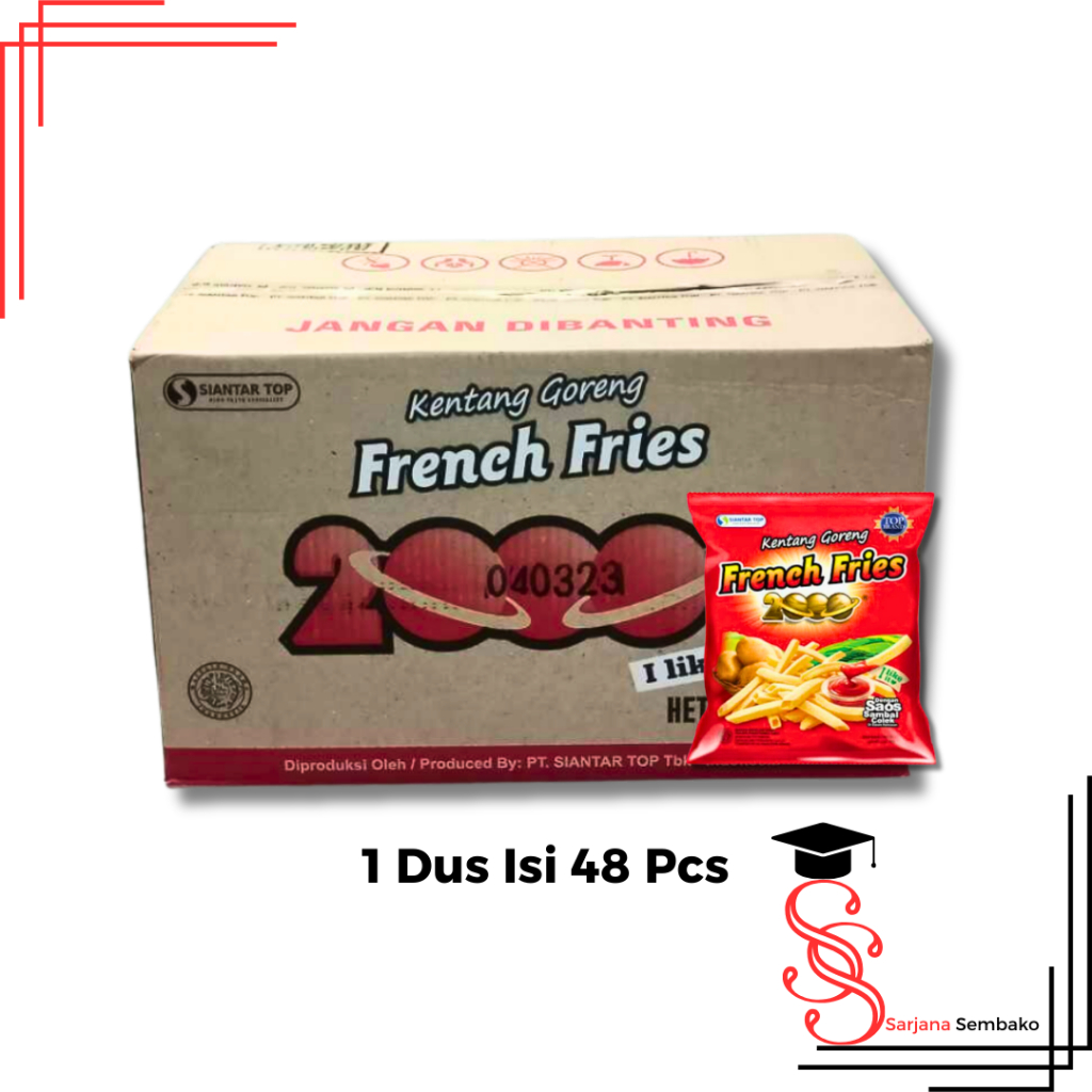 

Siantar Top 2000 Snack Kentang - 1 Dus 48 Pcs