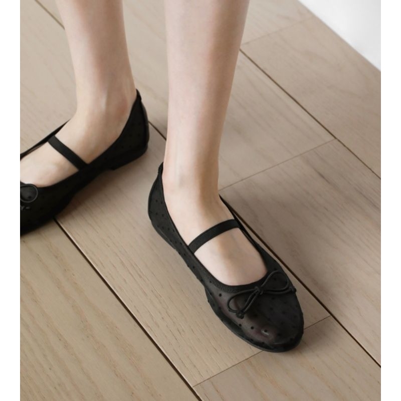 Sappun Chloe Mesh Mary Jane Flats