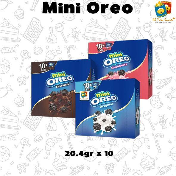 

Oreo Mini Biskuit Pouch 20.4gr (1 Box Isi 10)