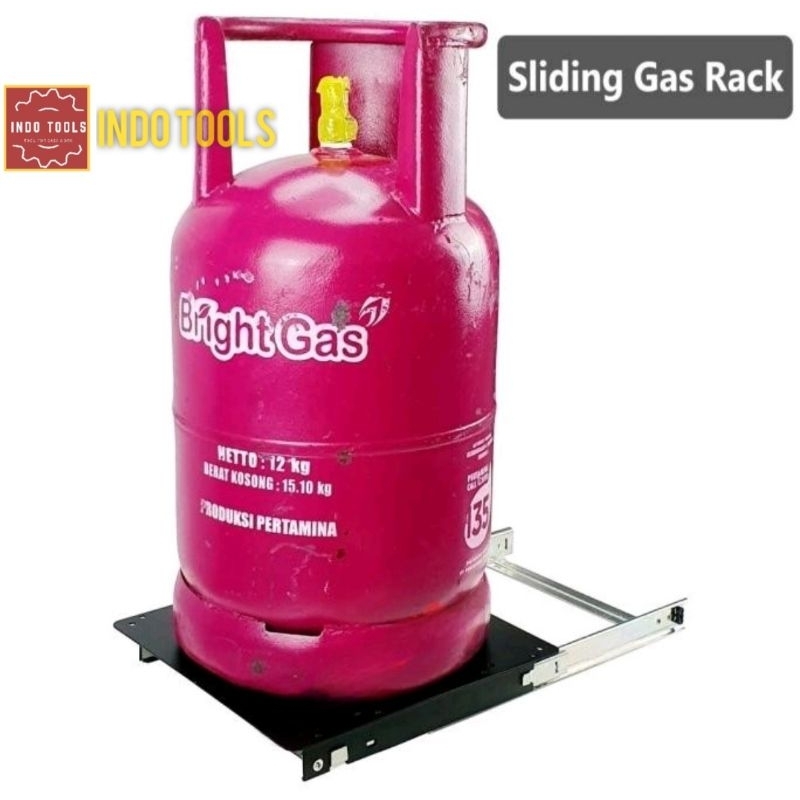 SLIDING GAS RACK TATAKAN GAS RODA ELPIJI RODA LPG ALAS TABUNG GAS RAK