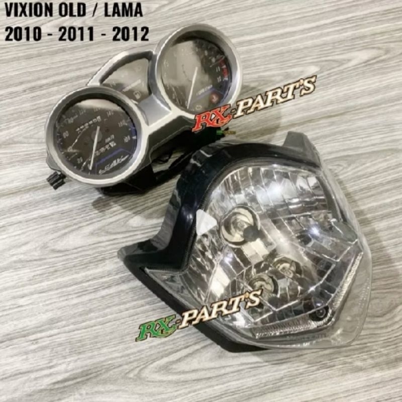 reflektor lampu depan vixion old+speedometet/kilometer vixion 2010,2011,2012